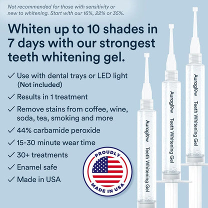 Auraglow 44% Teeth Whitening Gel